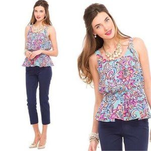 LILLY PULITZER Bait & Switch Silk Dune Tank